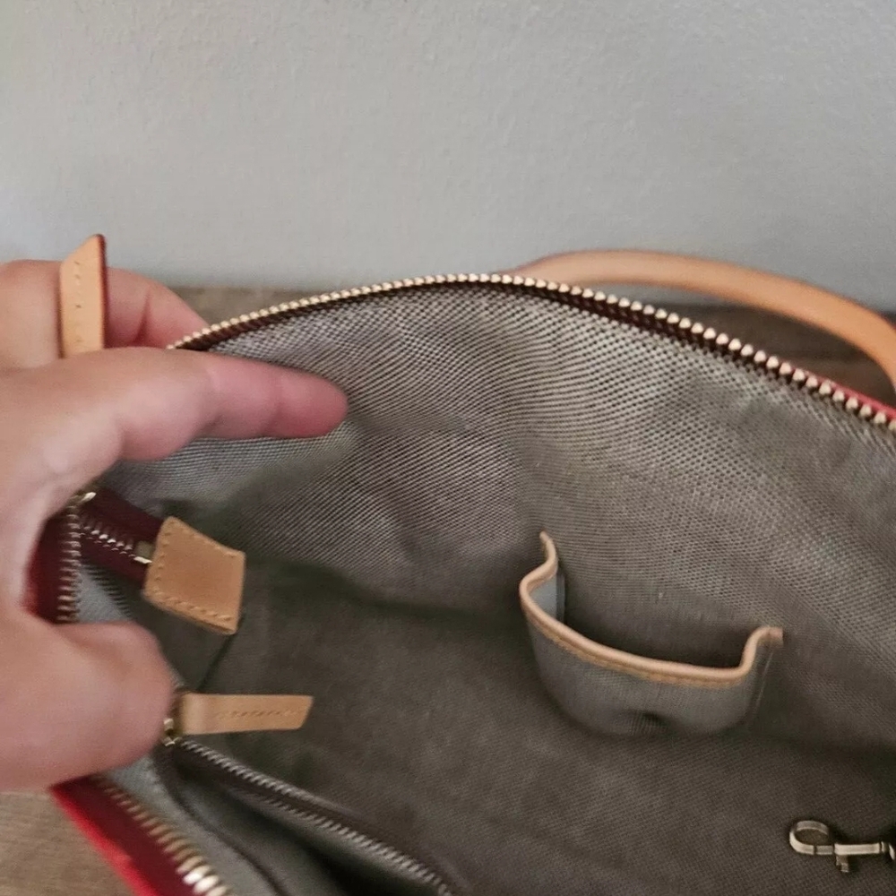 Dooney & Bourke Red and Tan Women's Bag *no Shoulder Strap - Picture 9 of 13